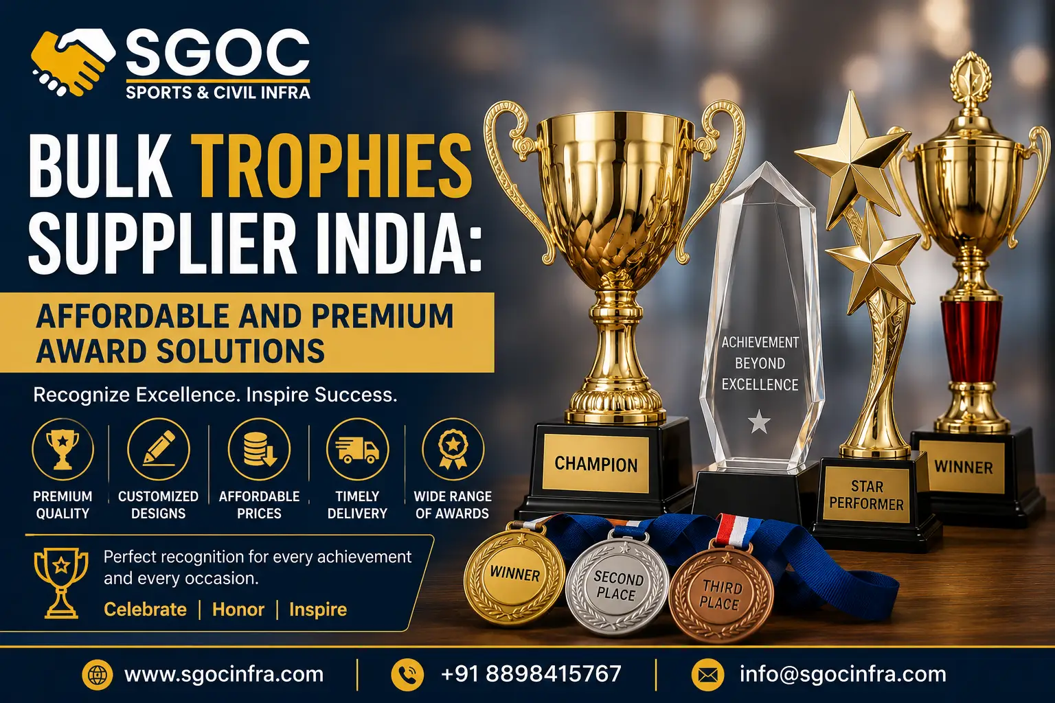 Bulk Trophies Supplier India