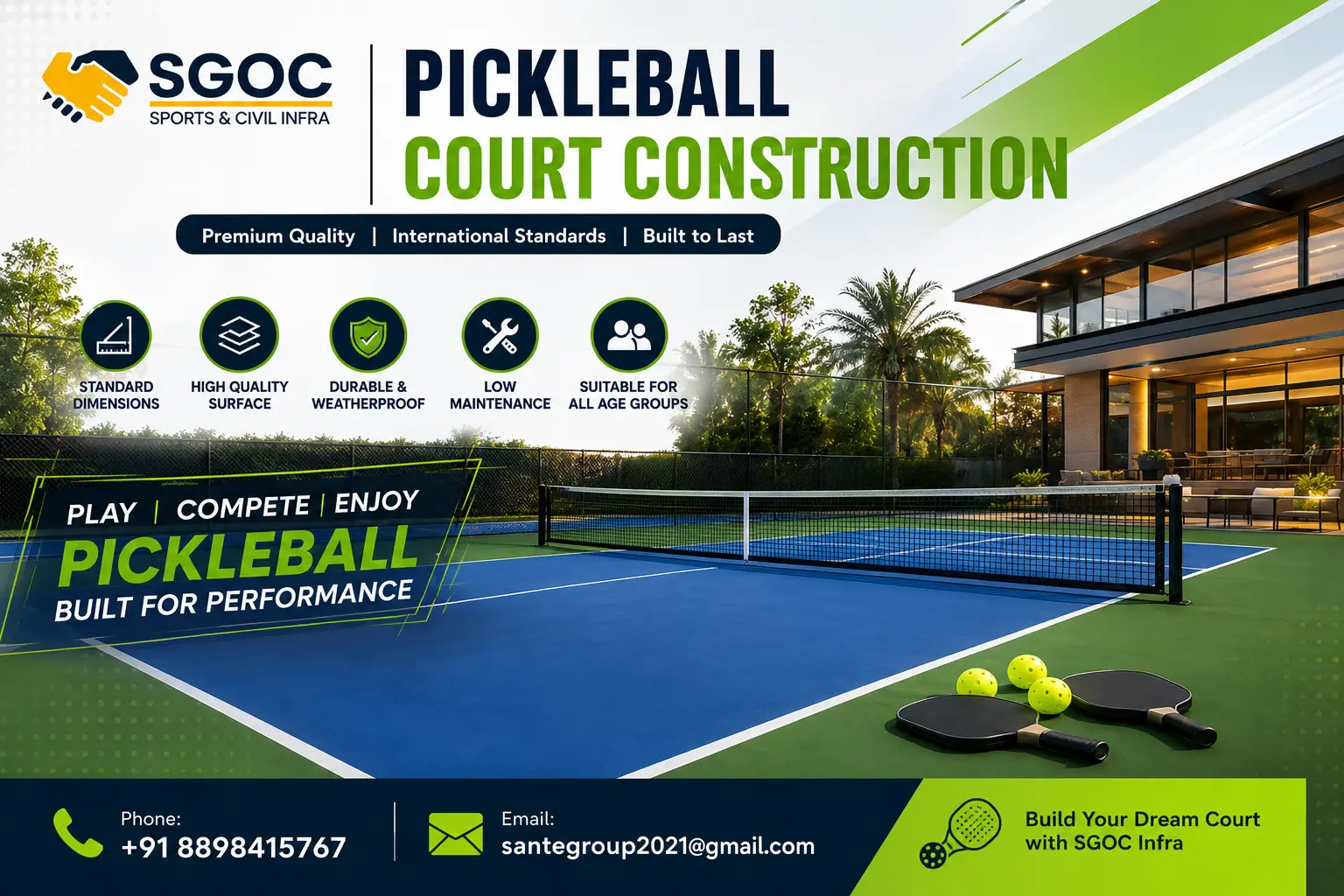 Pickleball Court Construction