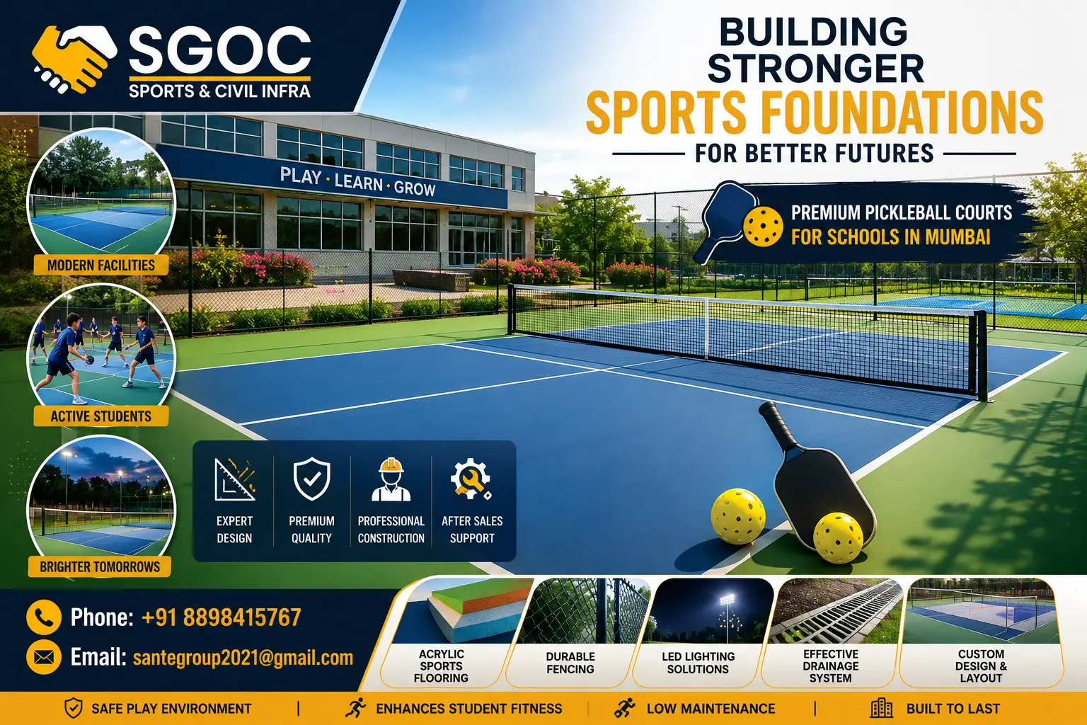 Pickleball Court for Schools